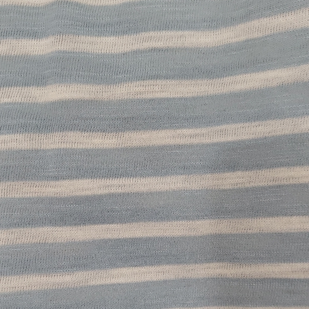 We The Free Sky Blue and Cream Striped Top - Picture 2 of 5